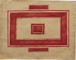 Plan du plafond pour le Théâtre Rouge, Leningrad - Kazimir Severinovich Malevich
