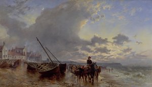 Newhaven, Firth of Forth au coucher du soleil