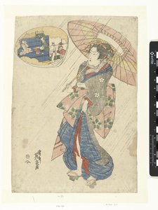Courtisane sous la pluie - Keisai Eisen