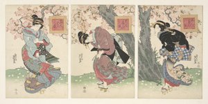 Beautés dans une tempête de printemps - Keisai Eisen