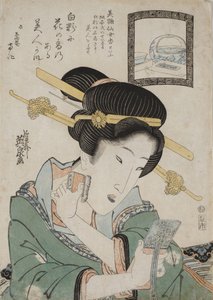 La poudre pour le visage Bien Senjoko, vers 1824 - Keisai Eisen