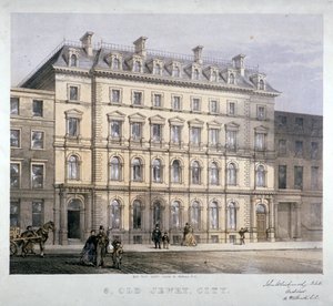 No 8 Old Jewry, City de Londres, vers 1865 - Kell Brothers