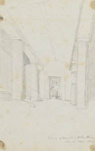 Intérieur des fouilles à Beni Hassan, Égypte
