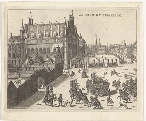 Vue de la cour de Bruxelles, 1673 - Kemnitz
