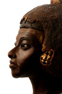Musée de Berlin, Pharaons nubiens, figure de Tiye, épouse d