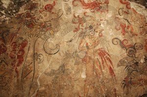 Maya; Murales Maya; San Bartolo; Guatemala; Dr. Bill Saturno, 2002