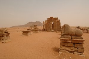 Site de Naga, Naqa, Haute Nubie, centre ancien, Période méroïtique