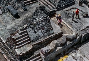 Tenochtitlan, Templo Mayor, Aztèque, calendrier, Mexique, archéologie, Mexico, institut... - Kenneth Garrett
