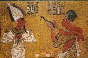 Mur de tombe; Nord; Aye; Ouverture de la bouche, tombe de Toutankhamon et l