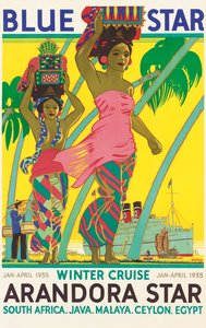 Affiche publicitaire pour le navire de croisière 