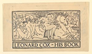 Ex-libris pour Leonard Cox