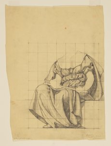 Étude de draperie pour "La Vie Active," Lunette dans le bâtiment administratif, Oberlin College, Oberlin, OH