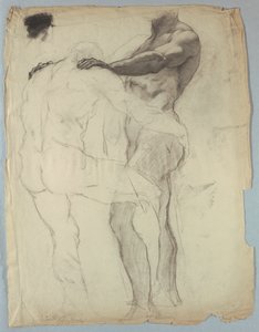 Étude de figure pour "Jacob luttant avec l
