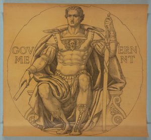 Gouvernement, dessin pour une mosaïque dans la rotonde du Capitole de l