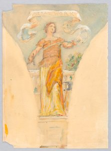 Allégorie de « Métallurgie », étude pour le dôme du bâtiment des fabricants, Exposition universelle de Chicago, IL