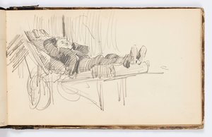 Page de carnet de croquis