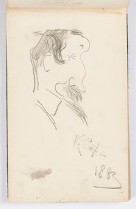 Page de carnet de croquis : Caricatures - Kenyon Cox