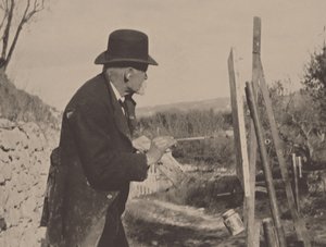 Paul Cézanne peignant aux Lauves, 1906
