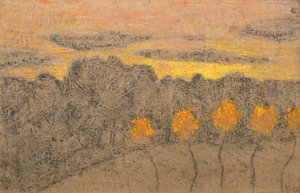 Paysage aux arbres jaunes, 1893-1895
