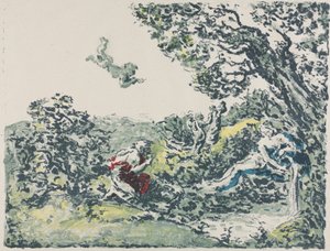 Satyre et Cupidon volant - Ker Xavier Roussel