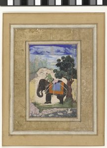 Éléphant avec cavalier - Keshavdas (possibly)