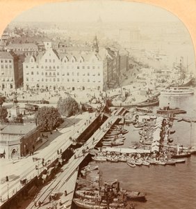 Port, Stockholm, Suède, 1901