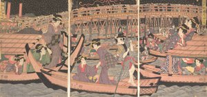 Se rafraîchir à Ryogoku à Edo, début-milieu du 19ème siècle