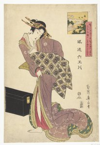 La rivière Hagi Tama - Kikugawa Eizan