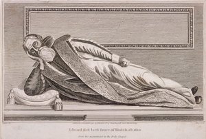 Monument à Sir Edward Bruce dans la Rolls Chapel, Chancery Lane, Londres, 1794 - King