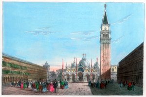 Place Saint-Marc, Venise, Italie, 19e siècle