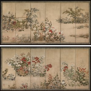 Fleurs et herbes - Kitagawa Sosetsu