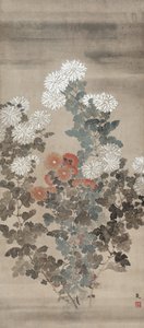 Chrysanthèmes, milieu des années 1600 - Kitagawa Sosetsu