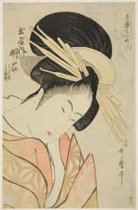 Akashi du Tamaya, de la série Les Sept Komachis de Yoshiwara (Seiro nana Komachi), c.1794-95 - Kitagawa Utamaro