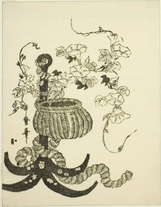 Un arrangement de gloires du matin (Asagao) - Kitagawa Utamaro