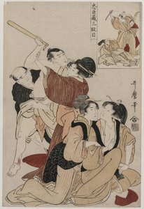 Chushingura : Acte III du Trésor de la loyauté - Kitagawa Utamaro