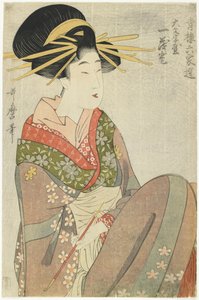 Courtisane Hitomoto de la maison Daimonjiya, 1801-1802