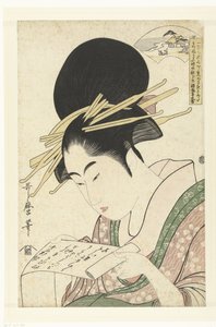 Courtisane et la rivière Toi Tama - Kitagawa Utamaro