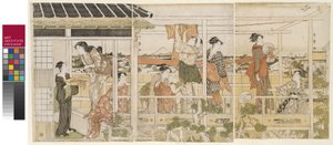 Sécher les vêtements - Kitagawa Utamaro