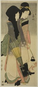Geisha, de la série "Trois amusements des beautés contemporaines" - Kitagawa Utamaro