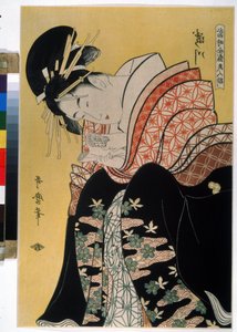 La belle Takigawa de la maison de the Ogi - Kitagawa Utamaro