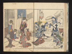Faire du mochi - Kitagawa Utamaro