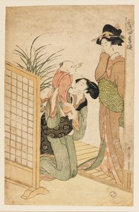 Mère, enfant et nourrice, c1800 - Kitagawa Utamaro