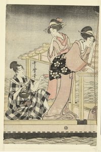 Pêche nocturne - Kitagawa Utamaro