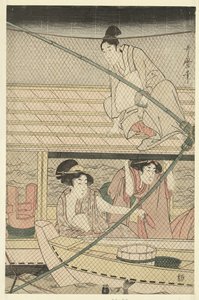 Pêche nocturne - Kitagawa Utamaro