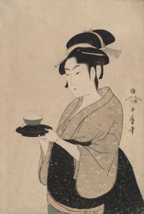 Okita, une fille de maison de thé - Kitagawa Utamaro