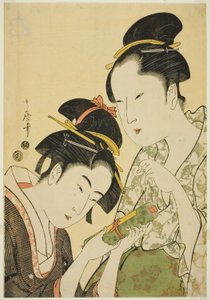 Okita et Ofuji - Kitagawa Utamaro