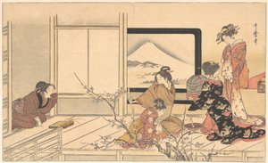 Préparation de la nourriture pour la fauvette..., 1798 - Kitagawa Utamaro
