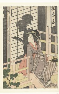 Serveuse de la maison de thé Matsu Higashiya - Kitagawa Utamaro