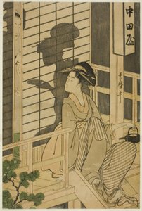 La maison de thé Nakadaya - Kitagawa Utamaro