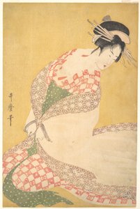 La robe extérieure - Kitagawa Utamaro